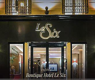 Hotel Le Six entrance