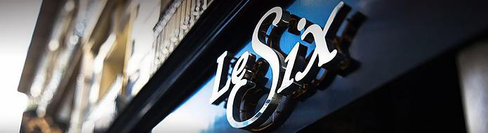 Hotel Le Six sign