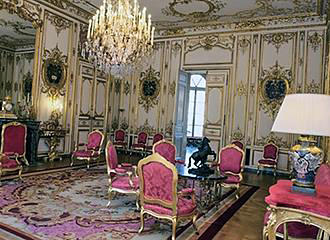 Salon Rouge inside Hotel Matignon