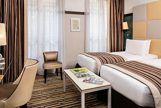 Hotel Mercure Paris La Sorbonne Saint Germain des Pres twin room