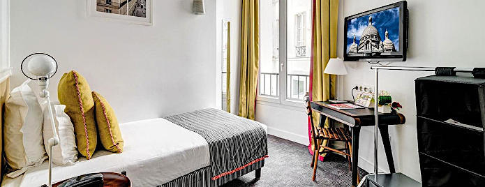 Hotel Monterosa single bedroom