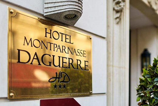 Hotel Montparnasse Daguerre plaque