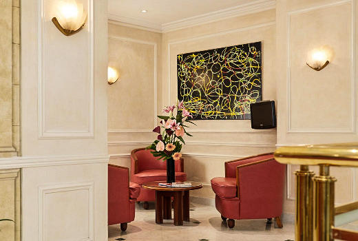 Hotel Montparnasse Daguerre lounge area