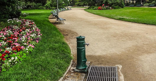 Map of free Paris drinking water fountains