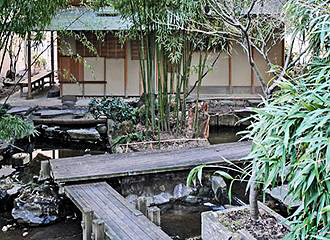 Japanese Garden wooden pathway