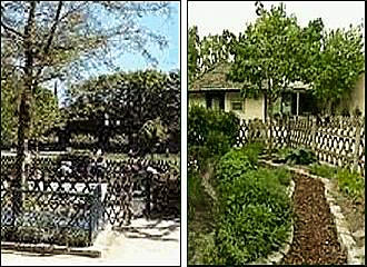 Garden areas at Jardin Catherine Laboure