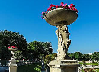 Flower pots of Jardin du Luxembourg