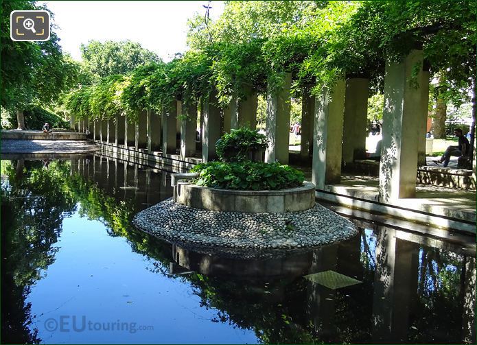 Jardin Yitzhak Rabin canal water feature