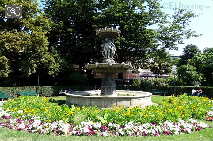 Flowers in the Champs Elysees Gardens