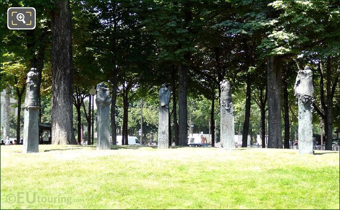 Jean Moulin Monument, Champs Elysees Gardens, Paris