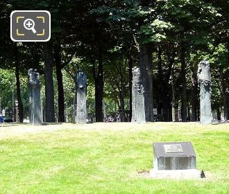 Champs Elysees Jean Moulin monument