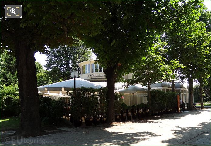 Pavillon Ledoyen building at the Champs Elysees