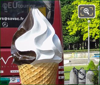 Model ice cream at Trocadero Gardens snack food stand