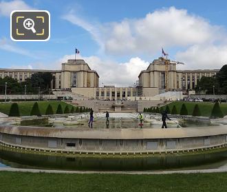 Warsaw fountain central water basin