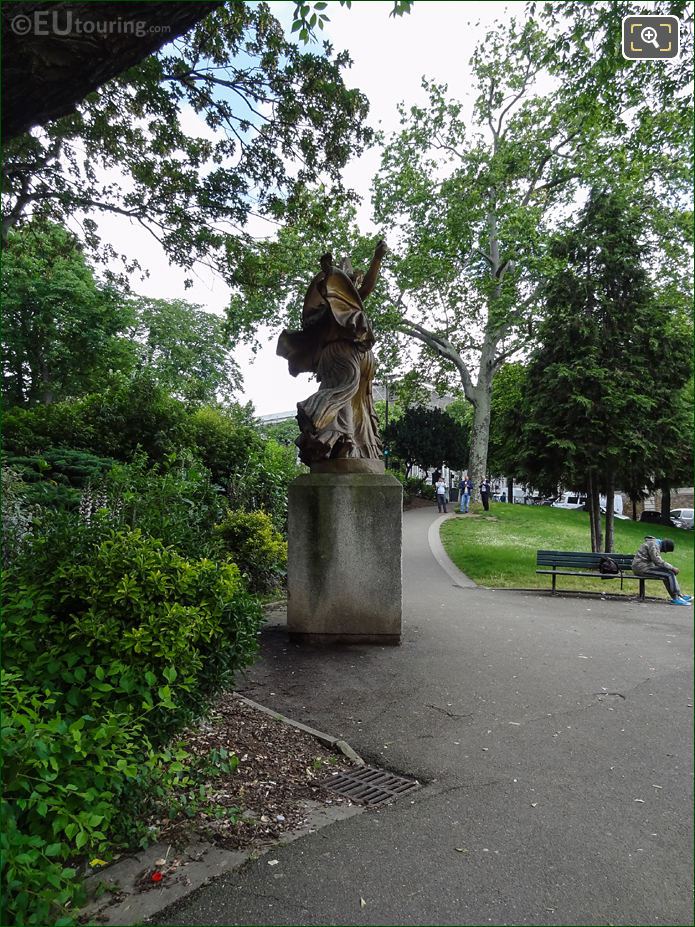 Carlo Sarrabezolles statue in NE part of Jardins du Trocadero