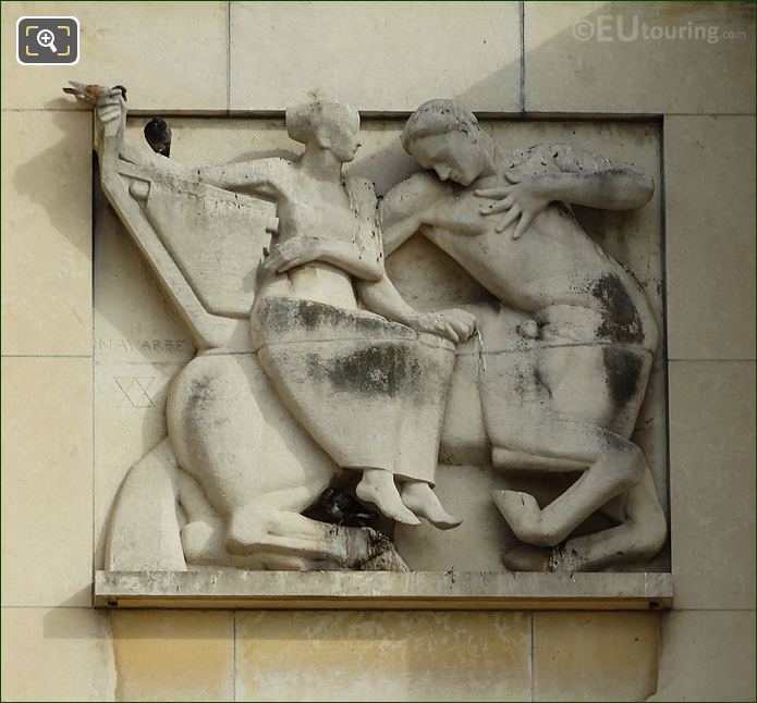 Third sculpture for 1937 Paris World Fair in Jardins du Trocadero