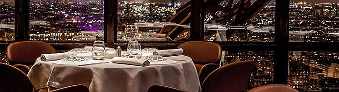 Eiffel Tower Dining At Le Jules Verne Restaurant in Paris