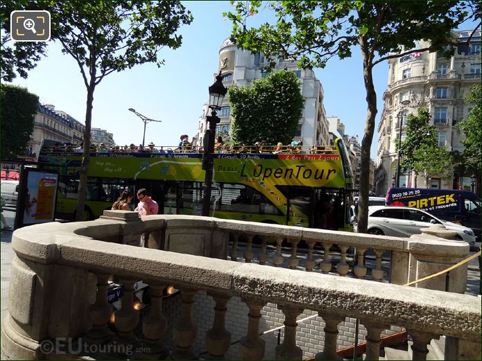 L'OpenTour stop on famous Champs Elysees