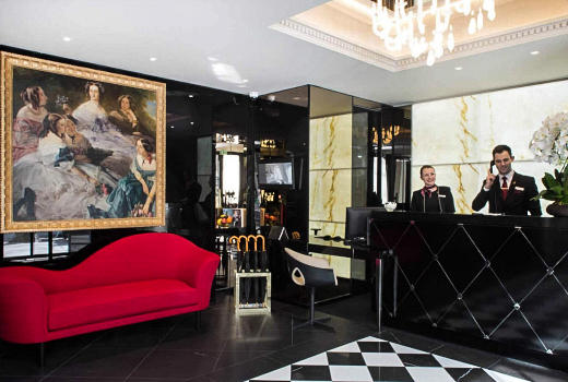 La Villa Haussmann Hotel reception