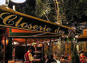 La Closerie des Lilas tables outside