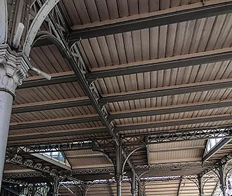 Roof support beams of La Grande Halle de la Villette