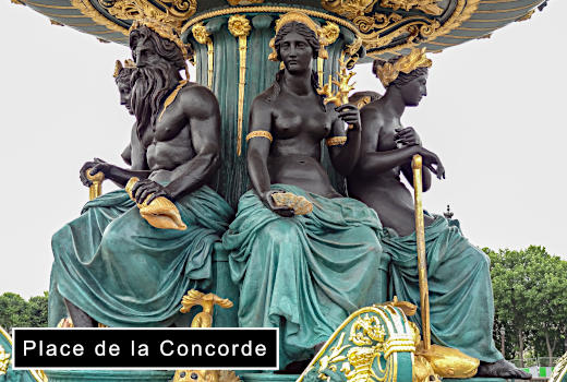 Place de la Concorde fountain statues