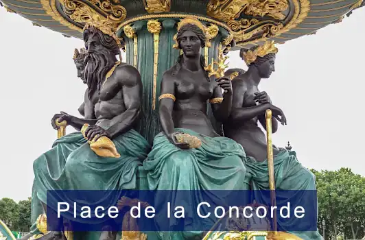 Place de la Concorde fountain statues