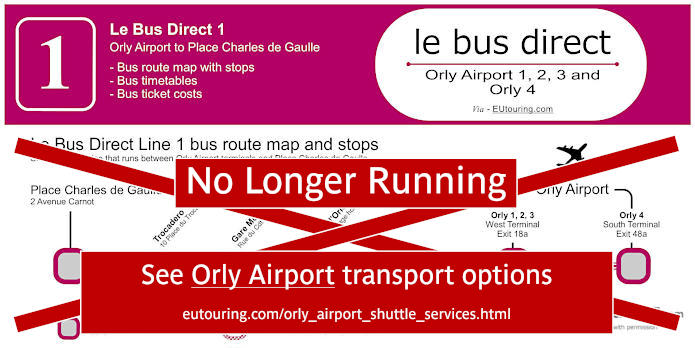 Le Bus Direct 1 map and info