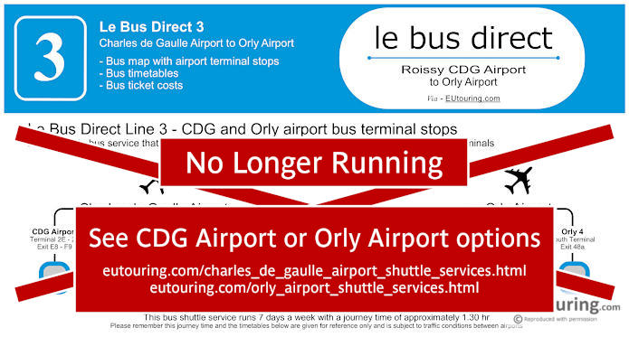 Le Bus Direct 3 map and info
