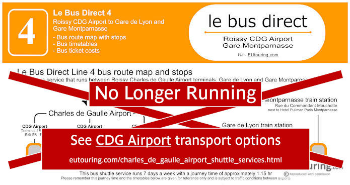 Le Bus Direct 4 map and info