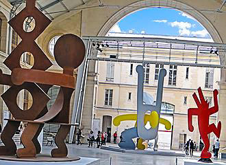 Modern art exhibition at Le Centquatre