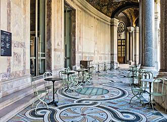 Outside tables at Jardin du Petit Palais Cafe