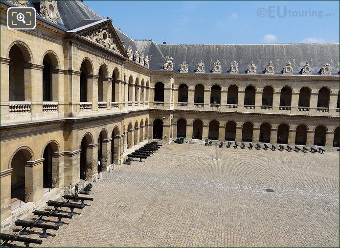 Les Invalides Court of Honour North East corner