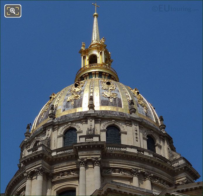 Les Invalides gold leaf dome roof