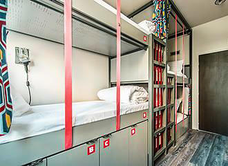 Les Piaules Hostel bunk beds