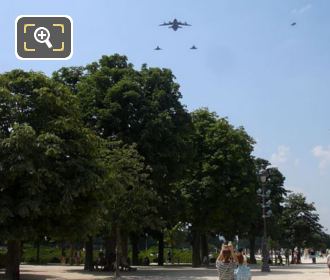 Mirages jet fighters at Jardin des Tuileries