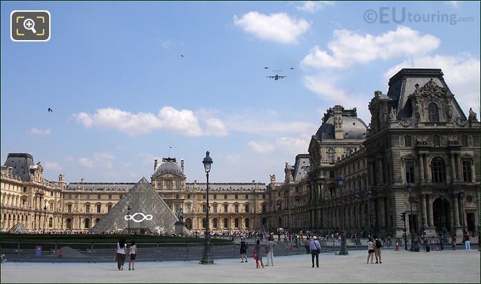 Army fly by with 2 jet and a transport plane