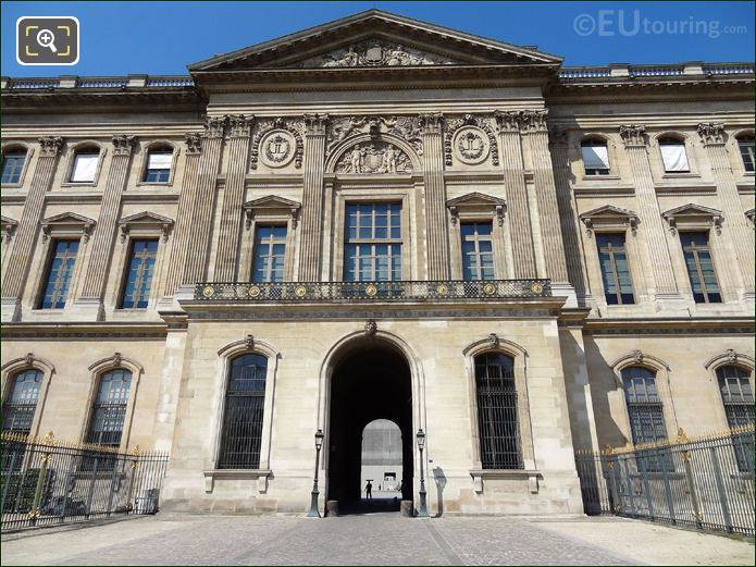 Louvre Aile Sud entrance to Cour Carree