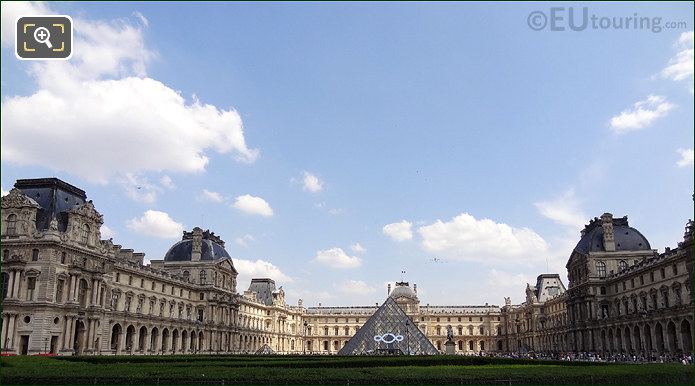 Louvre Museum and I M Pei Pyramid