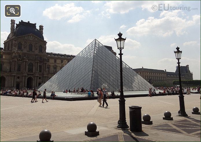 I M Pei Pyramid with Pavillon Denon