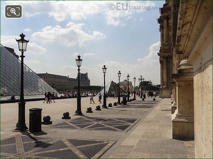 West view from Cour Napoleon