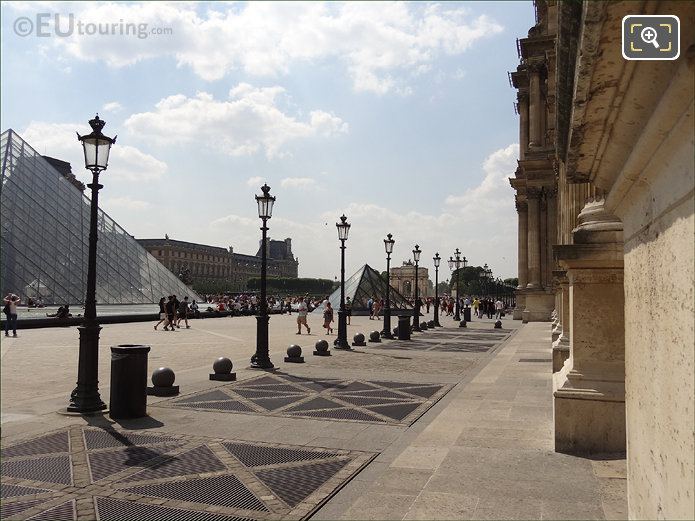 Louvre Museum view from Aile Colbert