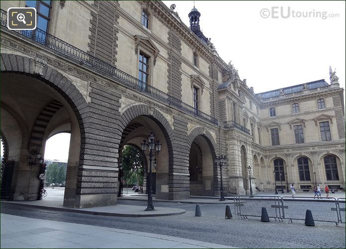 Louvre Museum archways South entrance