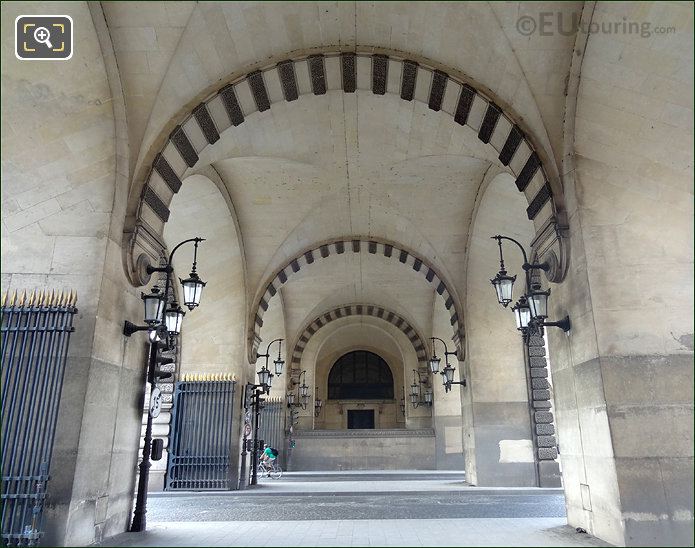 Vaulted ceiling South entrance Louvre Museum