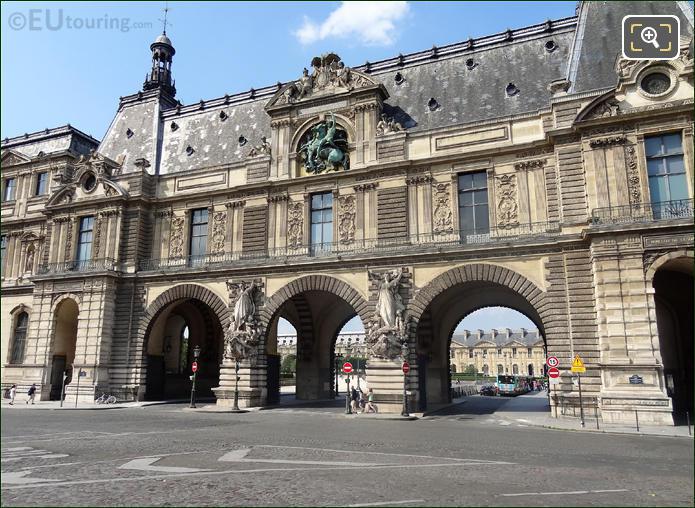 South entrance to the Louvre Museum