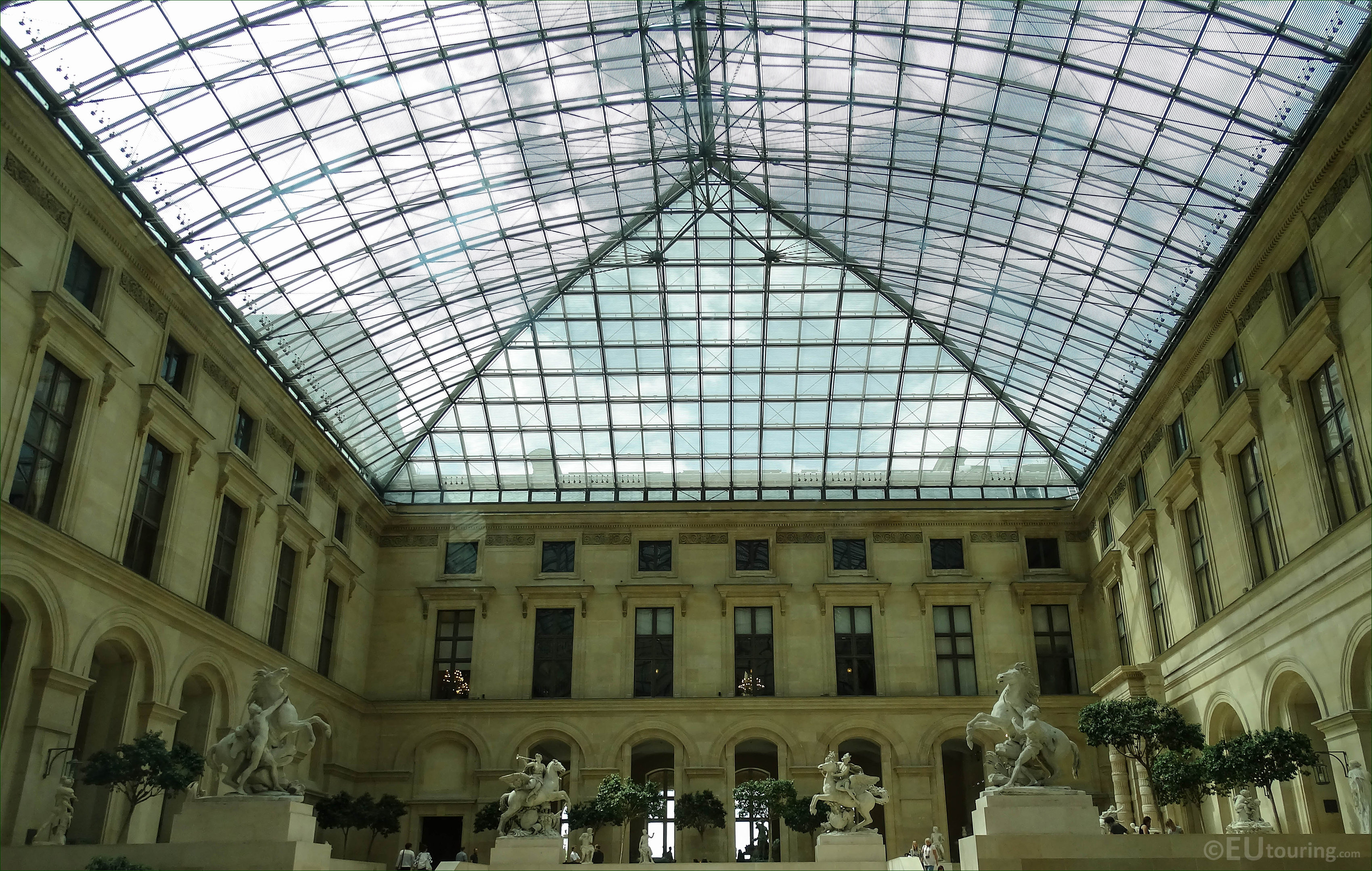 Interior, courtyard, Musée du Louvre museum, Palais du Louvre or Louvre  Palace museum, Paris, France, Europe Stock Photo - Alamy