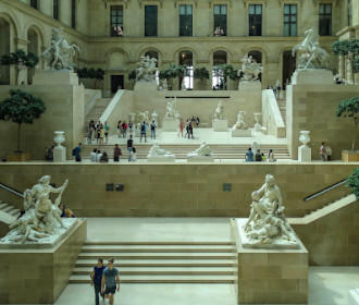 Louvre Museum Cour Marly inside Richelieu wing