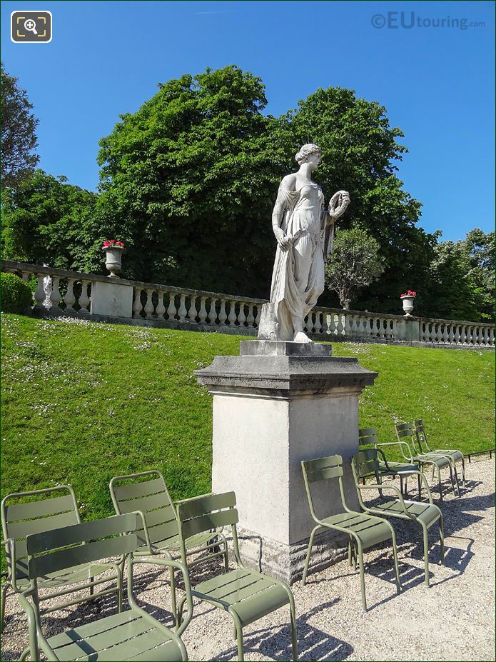 Jardin du Luxembourg Antique Statue, West semi-circular garden