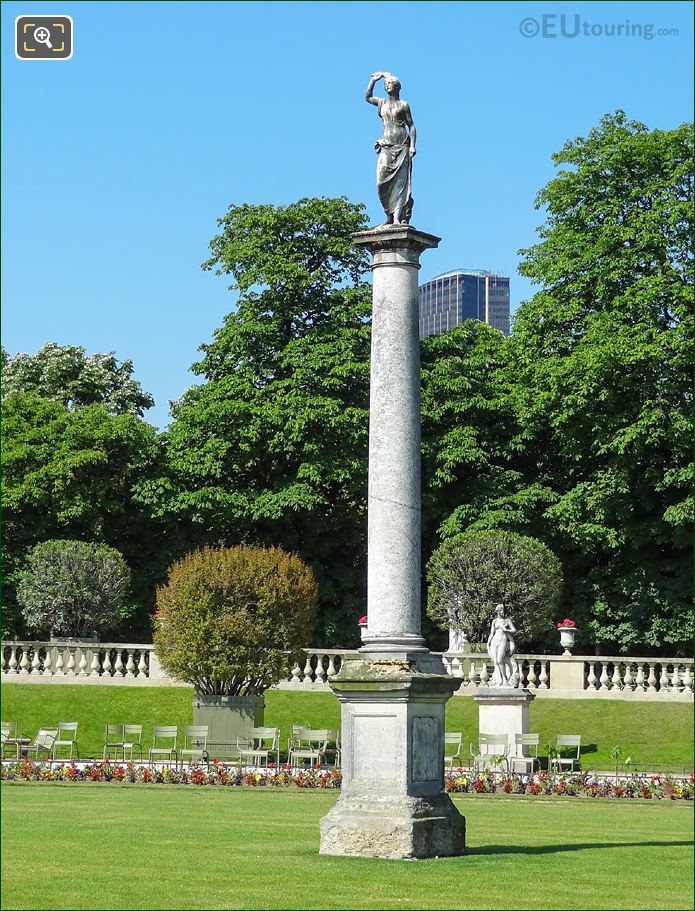 Ancient statue Venus the God of Love, Jardin du Luxembourg