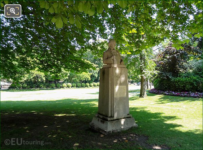 Jardin du Luxembourg Charles Baudelaire Monument SW side